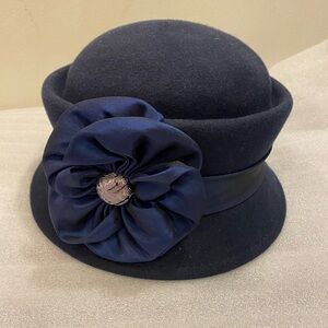 Elegant Navy Blue Women's Hat
